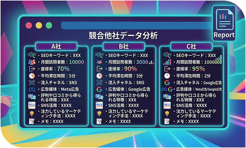 無料競合分析イメージ