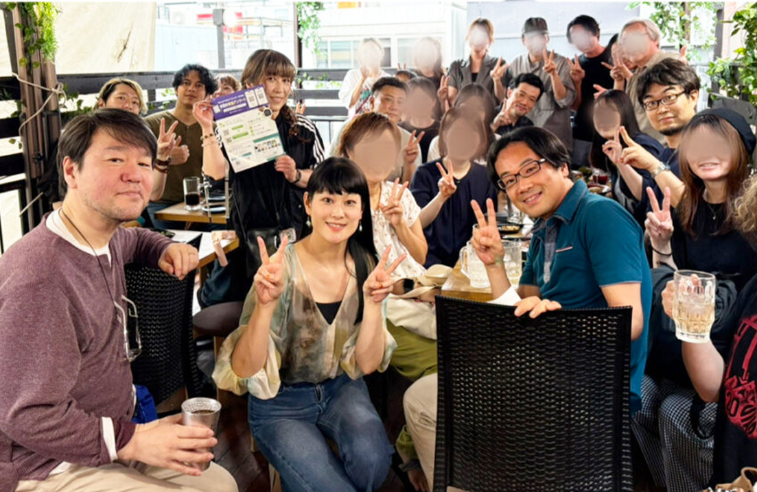 新宿で開催したBBQ交流会の様子